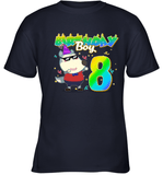 Wolfoo Birthday Boy 8 Cotton Short-Sleeved Youth T-shirt