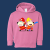 Firefighter Wolfoo And Lucy Long-Sleeved Toddler Hoodie