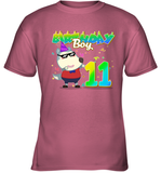 Wolfoo Birthday Boy 11 Cotton Short-Sleeved Youth T-shirt