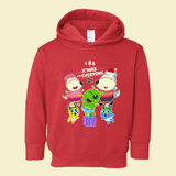 Wolfoo And Friends Gathering Christmas Long-Sleeved Toddler Hoodie