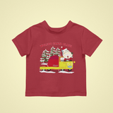 Wolfoo Santa Comes To Town Cotton Short-Sleeved Toddler T-shirt