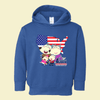 Wolfoo Family Independence Day Long-Sleeved Toddler Hoodie