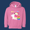 Lucy Rides Unicorn 6 Fleece Long-Sleeved Toddler Hoodie