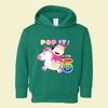 Lucy Rides Unicorn 6 Fleece Long-Sleeved Toddler Hoodie