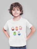 Wolfoo Friends Easter Text Cotton Short-Sleeved Toddler T-shirt