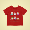Wolfoo Family Jolly Christmas Cotton Short-Sleeved Toddler T-shirt