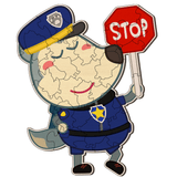 Police Wolfoo Wooden Kid Jigsaw Puzzle