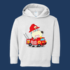 Wolfoo Rides A Fire Truck Long-Sleeved Toddler Hoodie