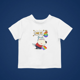 Wolfoo Pop It Birthday 6 Cotton Short-Sleeved Toddler T-shirt