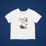 Wolfoo Pop It Birthday 4 Cotton Short-Sleeved Toddler T-shirt