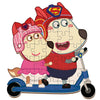 Wolfoo And Lucy Ride Scooter Wooden Kid Jigsaw Puzzle