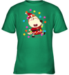 Blinking Lucy Santa Cotton Short-Sleeved Youth T-shirt