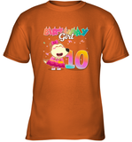 Lucy Birthday Girl 10 Cotton Short-Sleeved Youth T-shirt