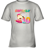 Lucy Birthday Girl 10 Cotton Short-Sleeved Youth T-shirt