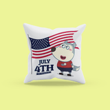 Wolfoo Independence Day Pillow