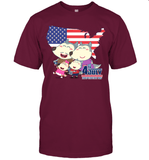 Wolfoo Family Independence Day Cotton Short-Sleeved Men T-shirt