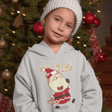 Lucy Santa Claus Ho Ho Ho Kid Long-Sleeved Toddler Hoodie