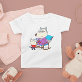 Wolfoo and Grandma Cotton Short-Sleeved Toddler T-shirt