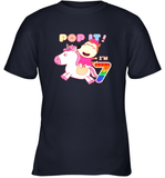 Lucy Rides Unicorn 7 Cotton Short-Sleeved Youth T-shirt