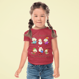 Wolfoo Family Jolly Christmas Cotton Short-Sleeved Toddler T-shirt