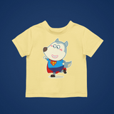 Superhero Wolfoo Cotton Short-Sleeved Toddler T-shirt