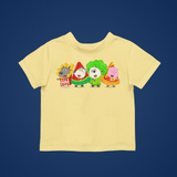 Wolfoo And Friends Vegetable Cotton Short-Sleeved Toddler T-shirt