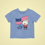 Wolfoo Independence Day Cotton Short-Sleeved Toddler T-shirt
