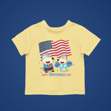 Wolfoo And Lucy Independence Day Cotton Short-Sleeved Toddler T-shirt