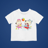 Wolfoo And Lucy Summer Cotton Short-Sleeved Toddler T-shirt