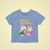 Wolfoo And Lucy On Holiday Vacation Cotton Short-Sleeved Toddler T-shirt
