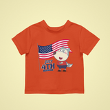 Wolfoo Independence Day Cotton Short-Sleeved Toddler T-shirt