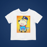 Police Wolfoo Cotton Short-Sleeved Toddler T-shirt