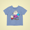 Wolfoo and Grandma Cotton Short-Sleeved Toddler T-shirt