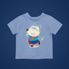 Superhero Wolfoo Cotton Short-Sleeved Toddler T-shirt