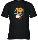 Wolfoo Happy Birthday 10 Cotton Short-Sleeved Youth T-shirt