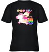 Lucy Rides Unicorn 8 Cotton Short-Sleeved Youth T-shirt