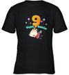 Wolfoo Happy Birthday 9 Cotton Short-Sleeved Youth T-shirt