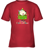 Wolfoo Christmas Tree Cotton Short-Sleeved Youth T-shirt